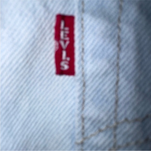 Levi’s 501 Original Fit Jeans Light Wash Cropped Raw Hem Button Fly W29 L26 - Picture 11 of 11